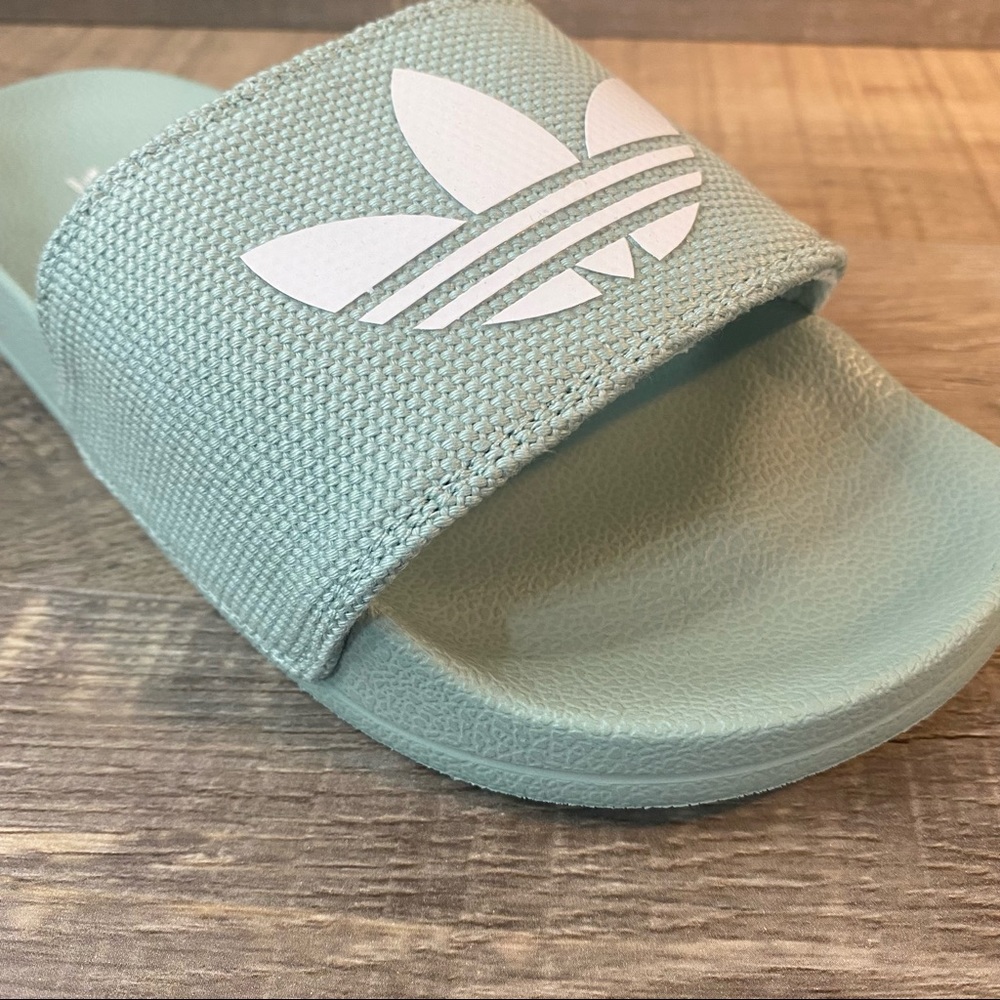 Adidas Adilette Lite Slides ‘Hazy Green’ - Picture 6 of 7
